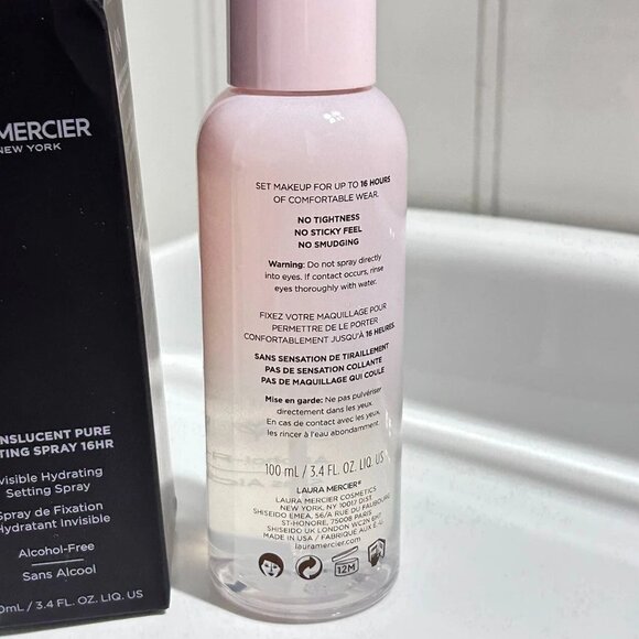 New LAURA MERCIER Translucent Setting Spray 16 Hour Hydrating Full size 3.4 oz - Picture 3 of 3